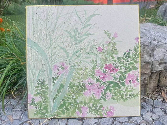 绿意层次——万娟北海花草中国画写生的技法呈现